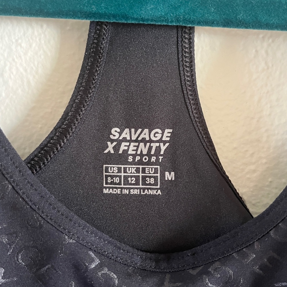Black Racerback Sports Bra - Picture 3 of 8